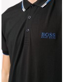 contrast trim polo shirt