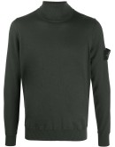 logo patch roll-neck jumper