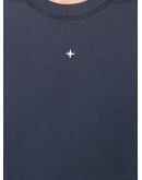 short-sleeved contrast trim T-shirt