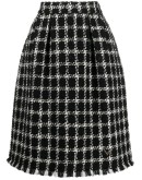 houndstooth check skirt