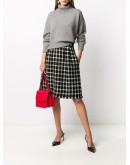 houndstooth check skirt