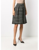 houndstooth check skirt