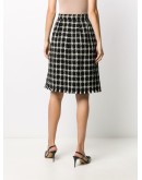 houndstooth check skirt