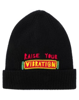 Vibration embroidered slogan beanie