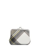 tartan print wallet