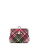 tartan print wallet