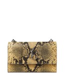 Bohemia snakeprint leather clutch 