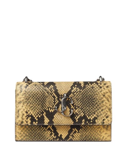Bohemia snakeprint leather clutch 