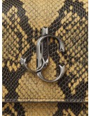 Bohemia snakeprint leather clutch 