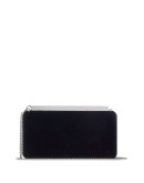 Ellipse clasp-fastening clutch bag