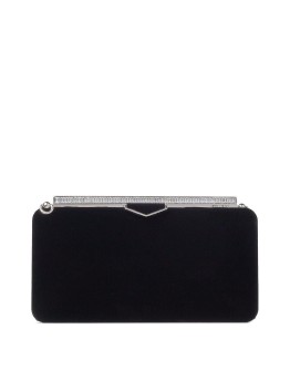 Ellipse clasp-fastening clutch bag