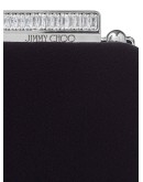 Ellipse clasp-fastening clutch bag