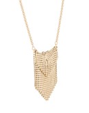 plated mesh necklace