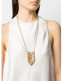 plated mesh necklace