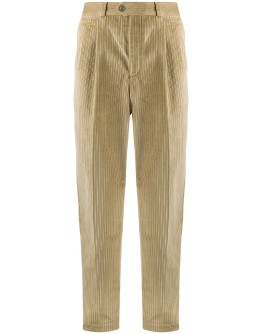 corduroy tapered cotton trousers