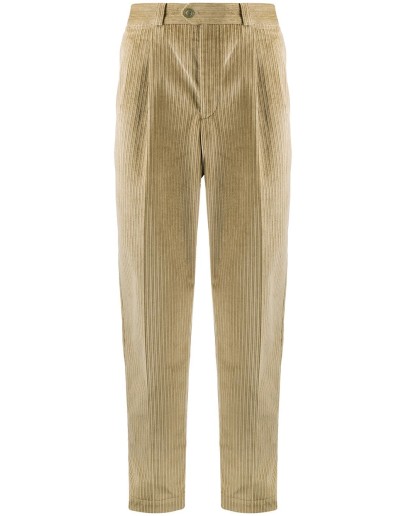 corduroy tapered cotton trousers