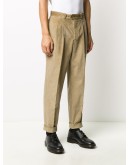 corduroy tapered cotton trousers