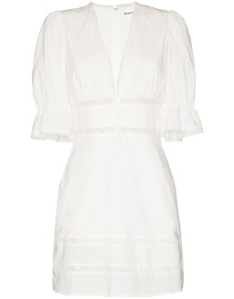 Cassatt lace trim mini dress