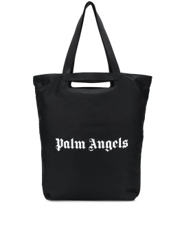 logo-print tote bag