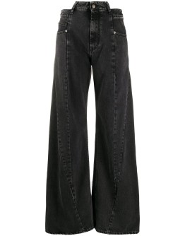 Décortiqué wide-leg jeans