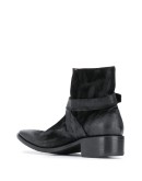 distressed-effect ankle boots