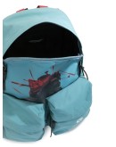 graphic print zipped backpack
