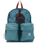 graphic print zipped backpack