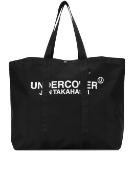 logo print nylon tote bag