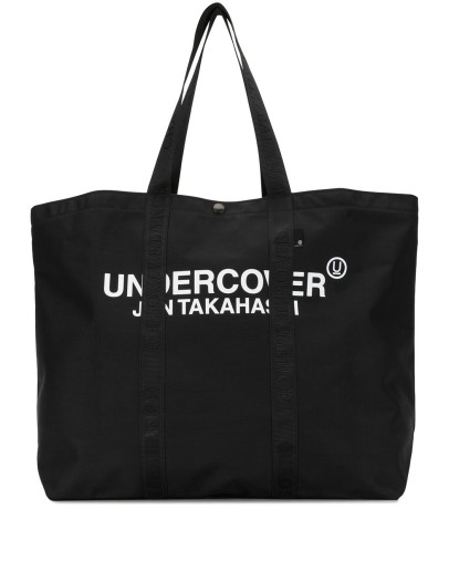 logo print nylon tote bag