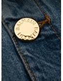 buttoned straight-leg jeans