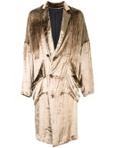 deconstructed velvet coat