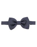 diamond-jacquard bow tie