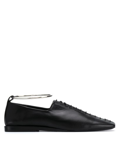 ankle bracelet lace-up shoes
