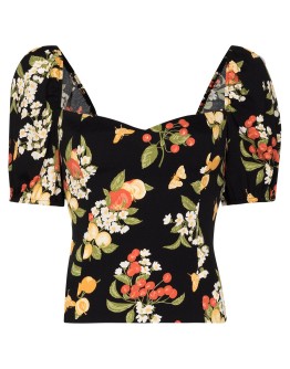 Charli floral-print blouse
