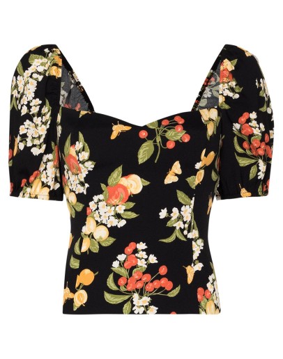 Charli floral-print blouse