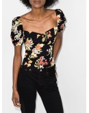 Charli floral-print blouse