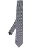 geometric silk tie