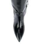 pointed knee-length boots