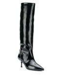 pointed knee-length boots