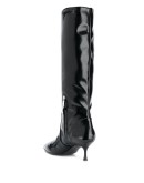 pointed knee-length boots