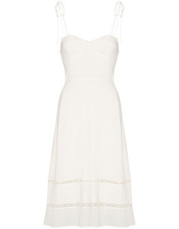 Ronan lace trim midi dress