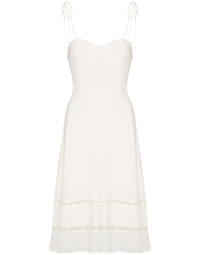 Ronan lace trim midi dress