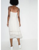 Ronan lace trim midi dress