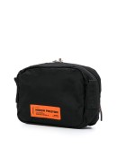 stylized logo shoulder bag