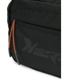 stylized logo shoulder bag