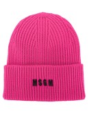 embroidered ribbed beanie
