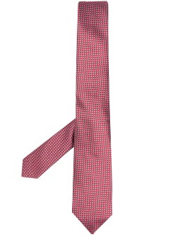 pointed silk tie