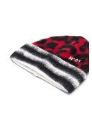 leopard-print beanie