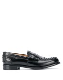 stud-embellished slip-on loafers