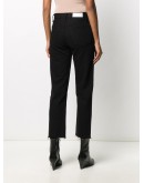 high rise pipe jeans